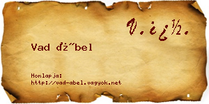 Vad Ábel névjegykártya