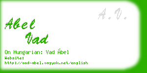 abel vad business card