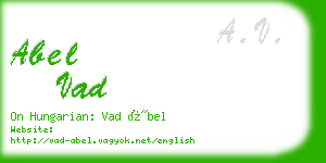 abel vad business card